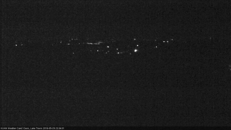 Lake Travis webcam, May 29, 2016 10:45 PM CT