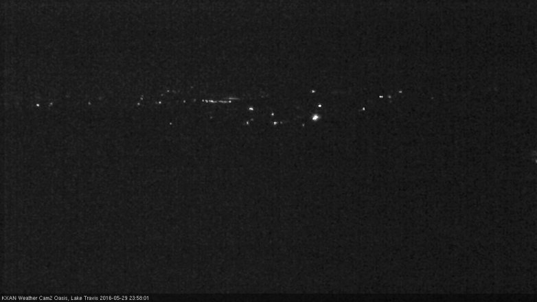 Lake Travis webcam, May 29, 2016 11:30 PM CT
