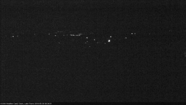 Lake Travis webcam, May 29, 2016 11:40 PM CT