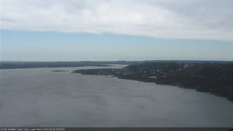 Lake Travis webcam, May 30, 2016 9:20 AM CT
