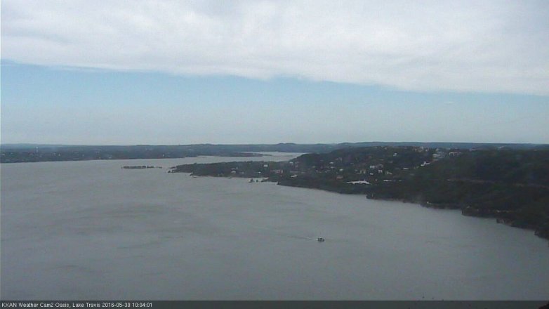 Lake Travis webcam, May 30, 2016 9:30 AM CT