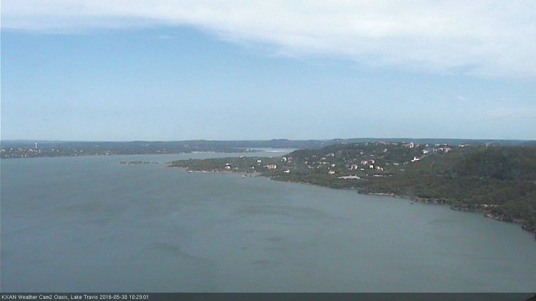 Lake Travis webcam, May 30, 2016 9:35 AM CT