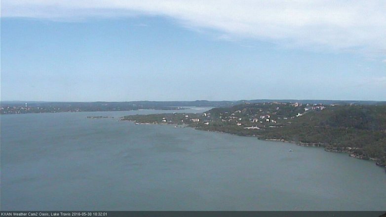 Lake Travis webcam, May 30, 2016 9:40 AM CT