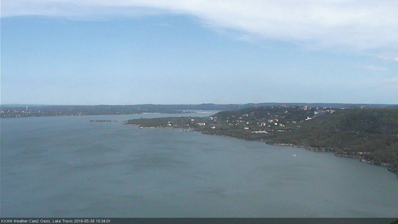 Lake Travis webcam, May 30, 2016 9:50 AM CT