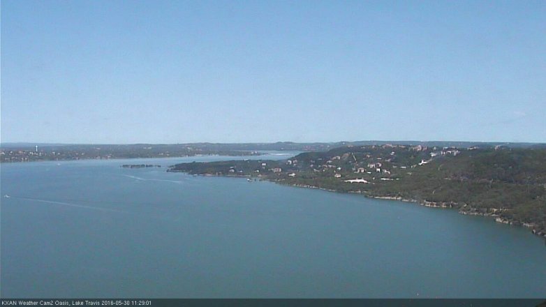 Lake Travis webcam, May 30, 2016 10:45 AM CT
