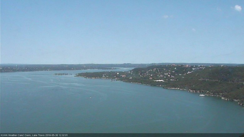 Lake Travis webcam, May 30, 2016 11:35 AM CT