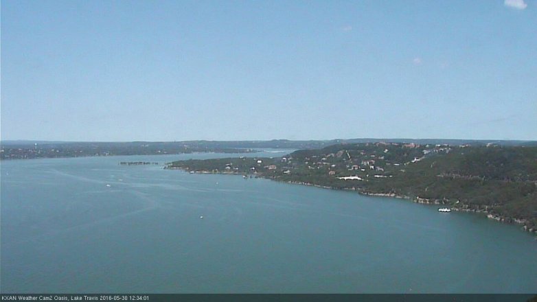 Lake Travis webcam, May 30, 2016 11:45 AM CT