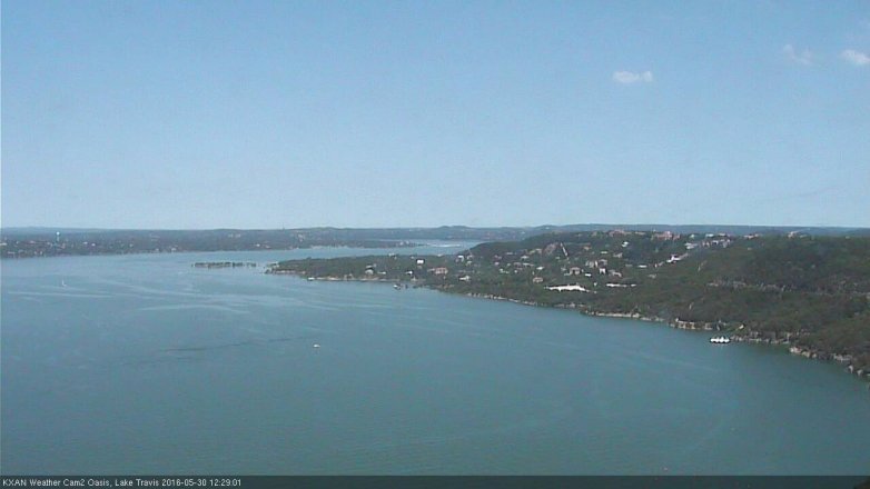 Lake Travis webcam, May 30, 2016 11:55 AM CT