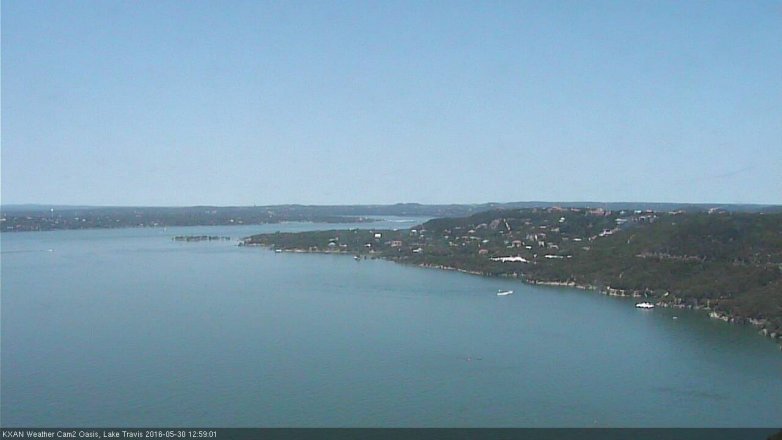 Lake Travis webcam, May 30, 2016 12:15 PM CT