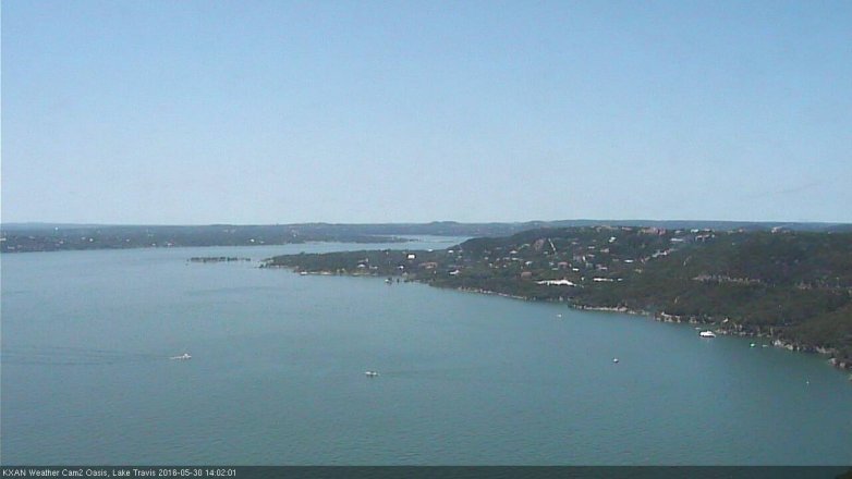 Lake Travis webcam, May 30, 2016 1:30 PM CT