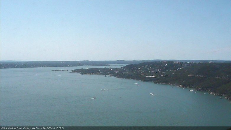 Lake Travis webcam, May 30, 2016 3:00 PM CT