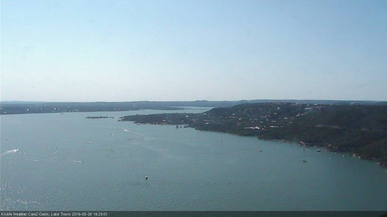 Lake Travis webcam, May 30, 2016 3:40 PM CT