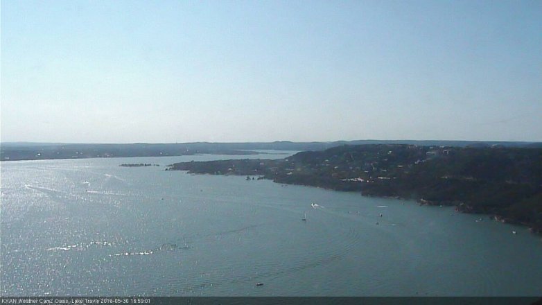 Lake Travis webcam, May 30, 2016 4:10 PM CT