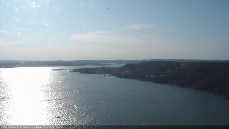 Lake Travis webcam, May 30, 2016 5:30 PM CT