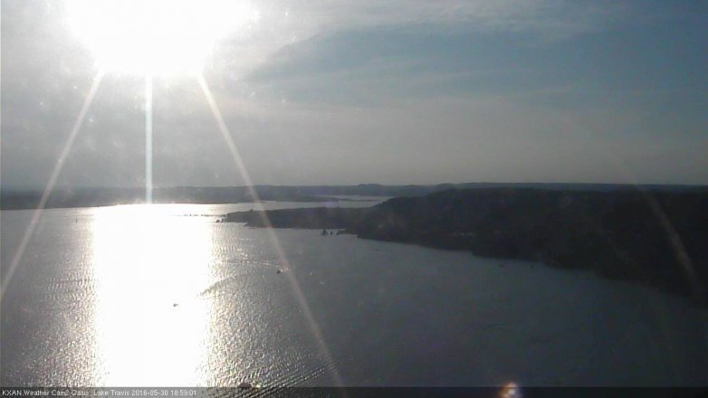 Lake Travis webcam, May 30, 2016 6:10 PM CT