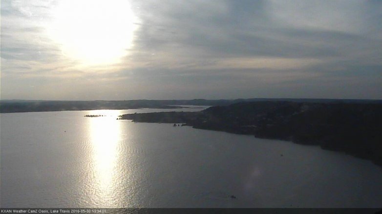 Lake Travis webcam, May 30, 2016 6:40 PM CT