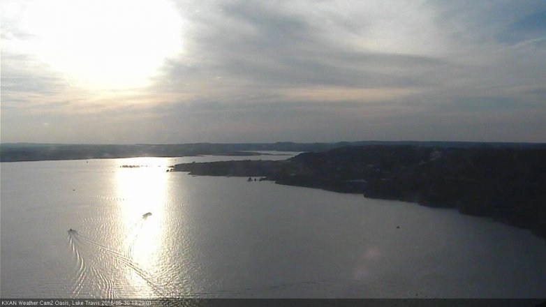 Lake Travis webcam, May 30, 2016 6:55 PM CT