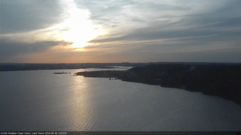 Lake Travis webcam, May 30, 2016 7:05 PM CT
