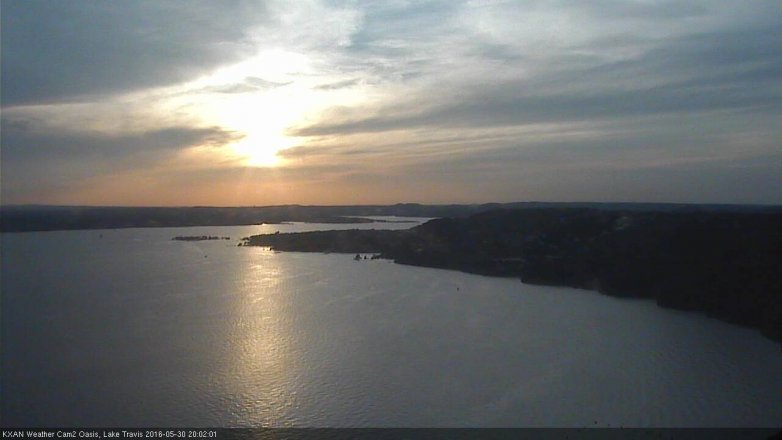Lake Travis webcam, May 30, 2016 7:20 PM CT