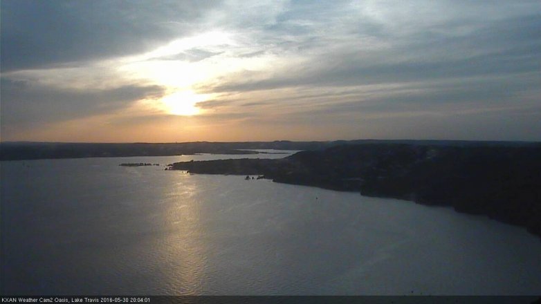 Lake Travis webcam, May 30, 2016 7:25 PM CT