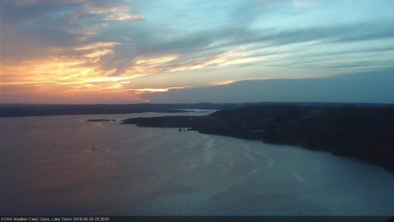 Lake Travis webcam, May 30, 2016 7:35 PM CT