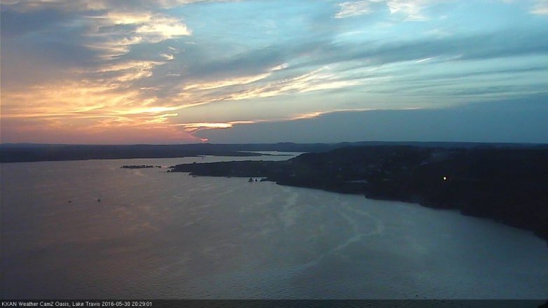 Lake Travis webcam, May 30, 2016 7:45 PM CT