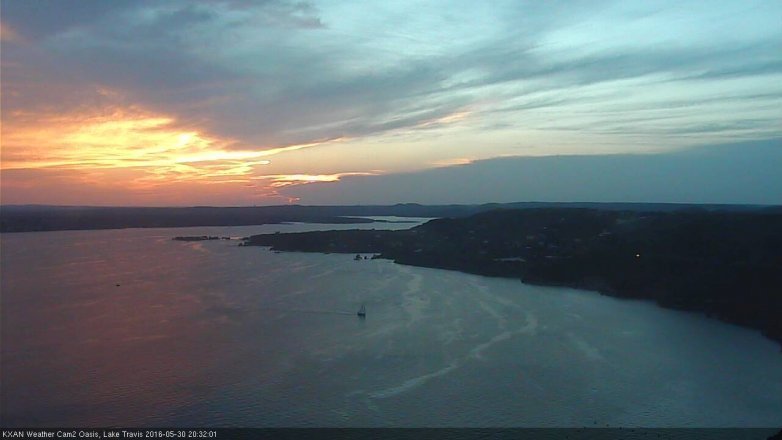 Lake Travis webcam, May 30, 2016 8:00 PM CT
