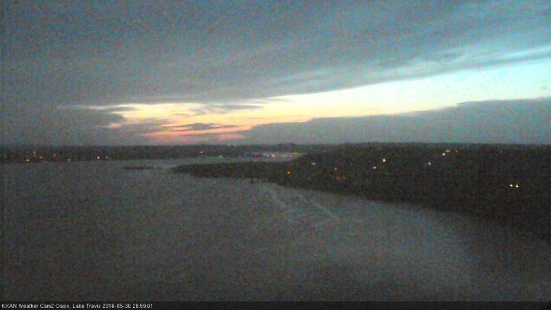 Lake Travis webcam, May 30, 2016 8:25 PM CT