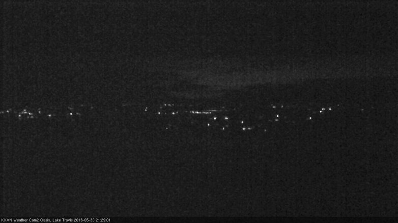 Lake Travis webcam, May 30, 2016 9:00 PM CT