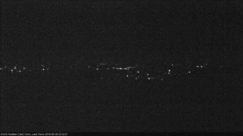 Lake Travis webcam, May 30, 2016 10:00 PM CT