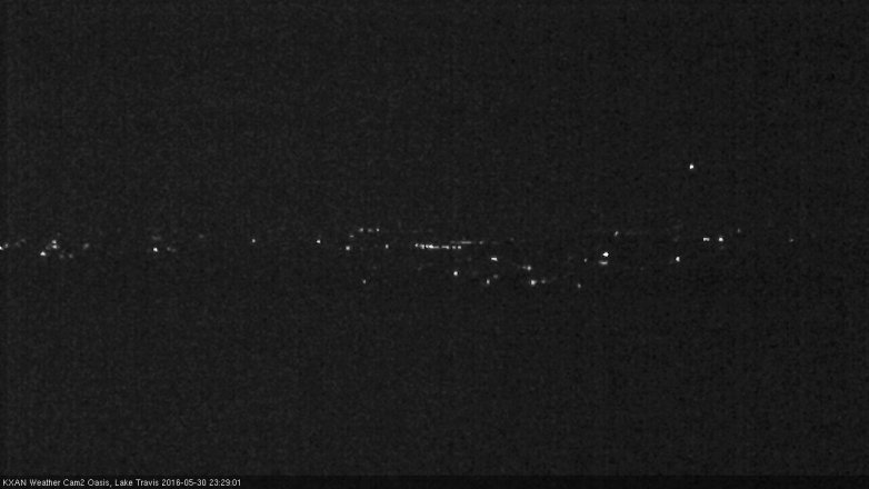 Lake Travis webcam, May 30, 2016 10:40 PM CT