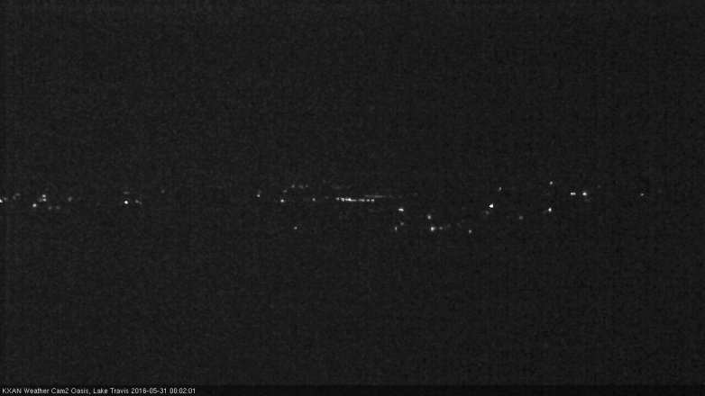 Lake Travis webcam, May 30, 2016 11:25 PM CT