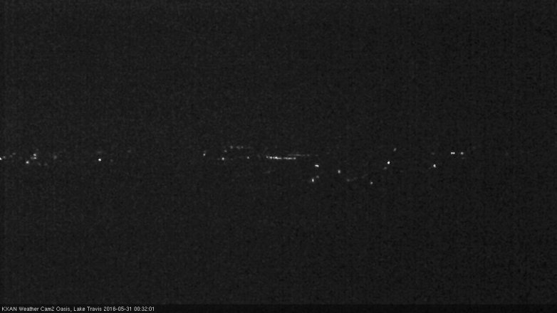 Lake Travis webcam, May 30, 2016 11:50 PM CT