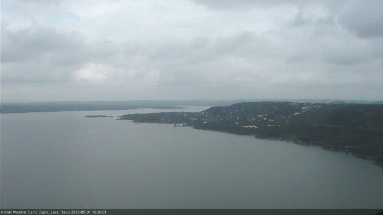 Lake Travis webcam, May 31, 2016 9:55 AM CT