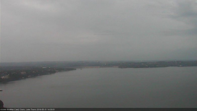 Lake Travis webcam, May 31, 2016 1:35 PM CT