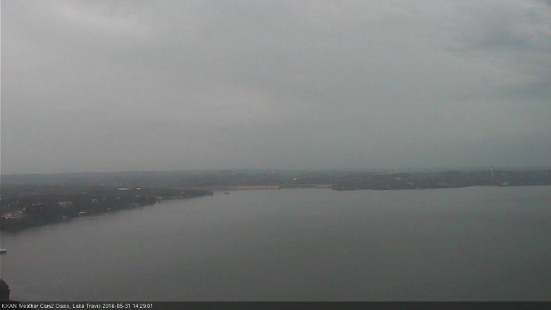 Lake Travis webcam, May 31, 2016 2:00 PM CT