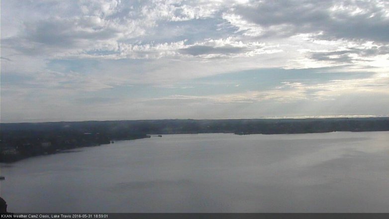 Lake Travis webcam, May 31, 2016 6:10 PM CT