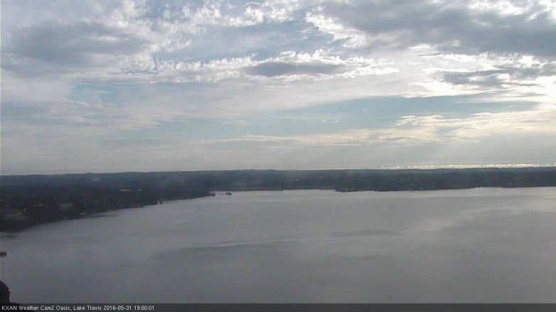 Lake Travis webcam, May 31, 2016 6:20 PM CT
