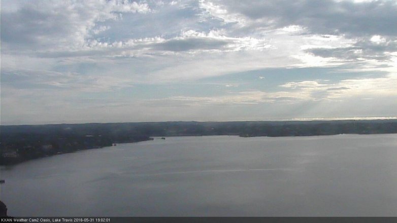 Lake Travis webcam, May 31, 2016 6:25 PM CT