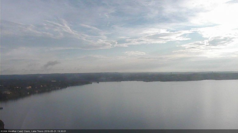 Lake Travis webcam, May 31, 2016 6:40 PM CT