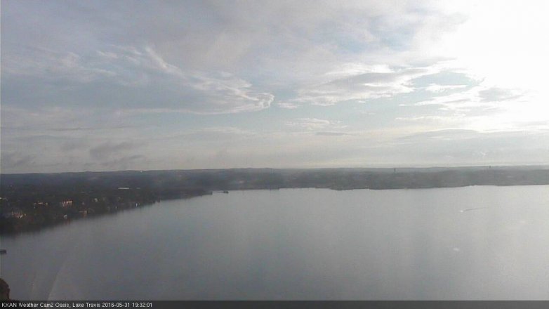 Lake Travis webcam, May 31, 2016 6:45 PM CT