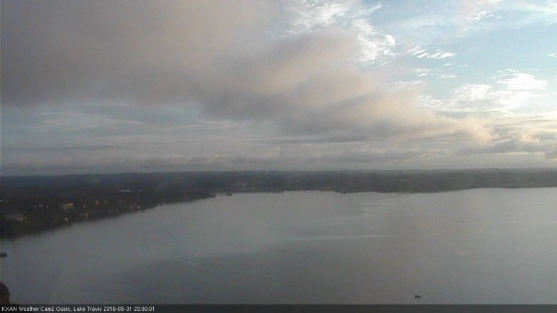 Lake Travis webcam, May 31, 2016 7:25 PM CT