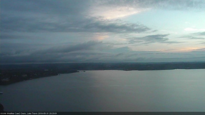 Lake Travis webcam, May 31, 2016 7:50 PM CT