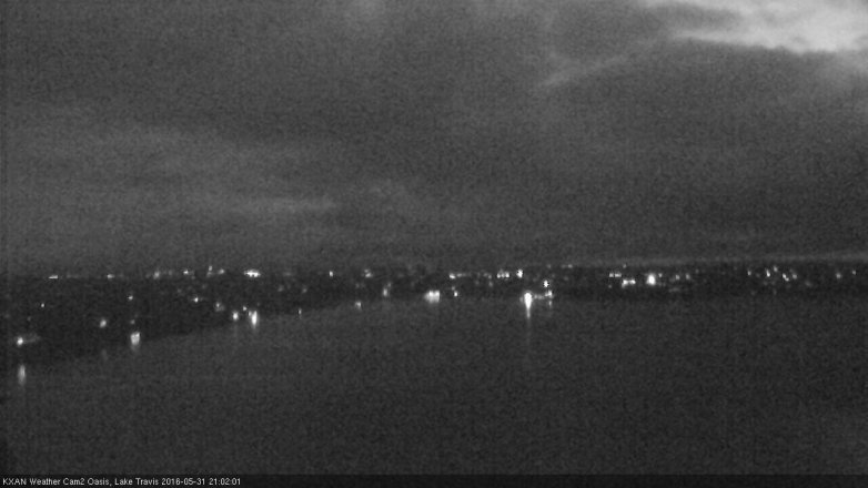 Lake Travis webcam, May 31, 2016 8:30 PM CT