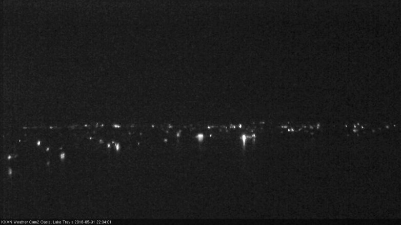 Lake Travis webcam, May 31, 2016 10:00 PM CT