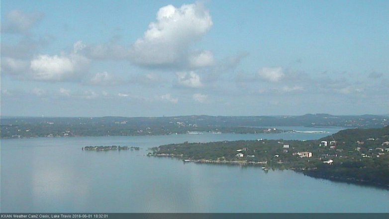 Lake Travis webcam, June 1, 2016 9:35 AM CT