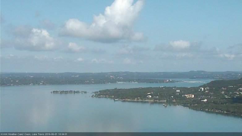 Lake Travis webcam, June 1, 2016 9:55 AM CT