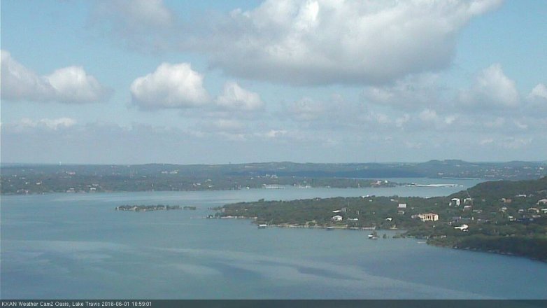 Lake Travis webcam, June 1, 2016 10:10 AM CT