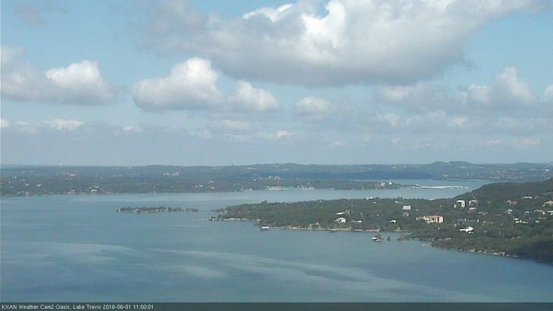 Lake Travis webcam, June 1, 2016 10:15 AM CT