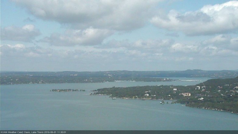 Lake Travis webcam, June 1, 2016 10:35 AM CT
